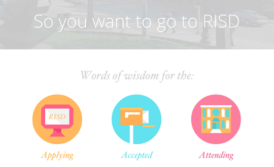 So You Want To Go To RISD